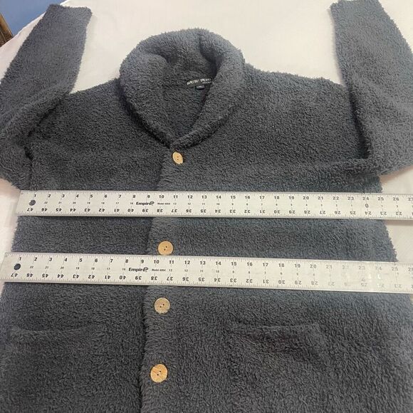 Barefoot Dreams CozyChic Dark Grey Cardigan Sweater Plus Size XXL - Picture 2 of 9